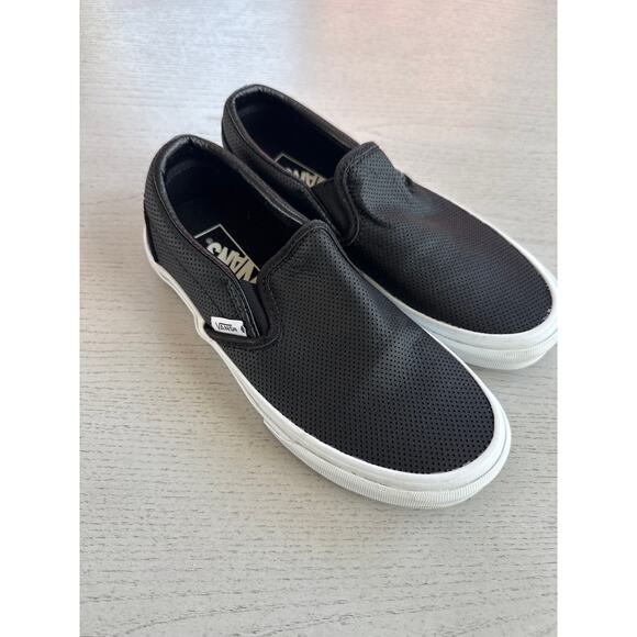 VANS Perf Leather Classic Unisex slip on Shoes Whimsigoth Goth Alt Emo - Picture 1 of 6